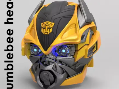 Bumblebee Normal mode Wearable Helmet - TF4 - for 3d print 3D print model