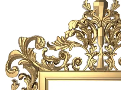 Carved Picture Frame 3D model