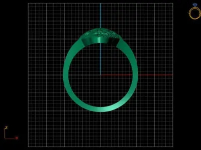 Fancy Womens Rings Plain Rings Ready STL 3DM Models Rings 3D print model 39