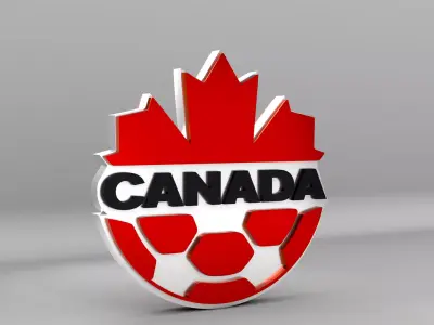 Canada National Soccer Team Logo 3D model