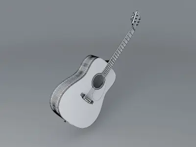 Martin Acoustic guitar Free 3D model purchase
