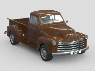 Chevrolet Advance Design Pickup Low-poly 3D model
