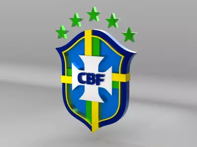 Brazil National Soccer Team Logo 3D model