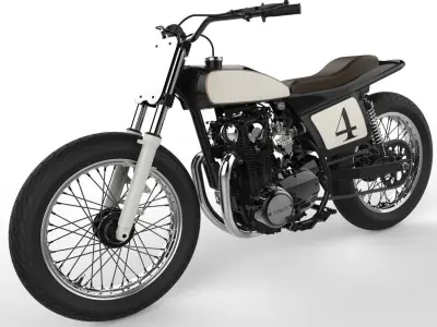 Yamaha-xs-650 motorcycle 3D model