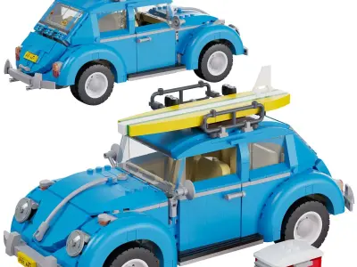 Lego - 10252 Volkswagen Beetle 3D model