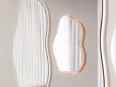 494 wall decorative mirrors with LED Ginevra 3D model