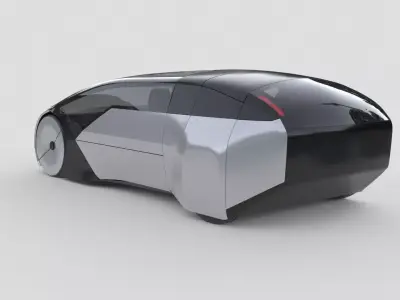 Next-Gen Electric City Transport 3D model