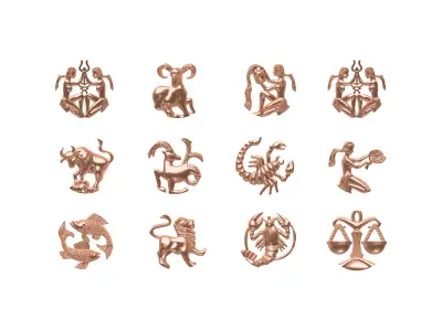 Zodiac Horoscope Jewellery 3D print model