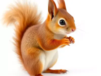 Charming Squirrel model pack Low-poly 3D model purchase