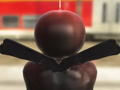 deadpool Candle Bust Low-poly 3D model