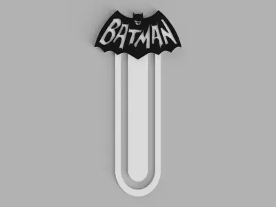 Batman Logo Bookmark Free 3D print model