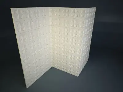 04 ARABIC PATTERN WALL Low-poly 3D model