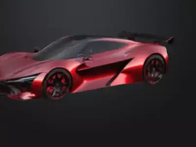 spot car 3D model Low-poly 3D model