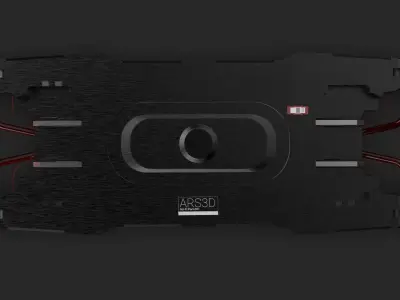 Sci-Fi Props Gadget Panel Free 3D model