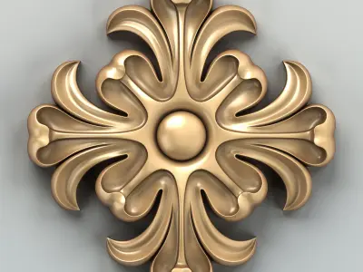 Round rosette 016 3D model