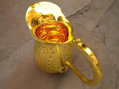 Pitcher samovars Free low-poly 3D model