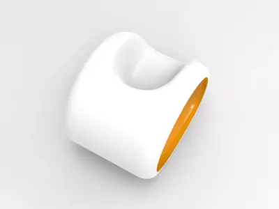 Kumba Chair Low-poly 3D model