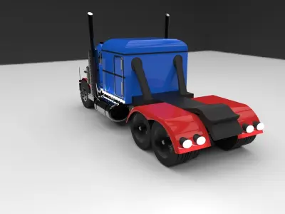 Truck optimus prime Free 3D model