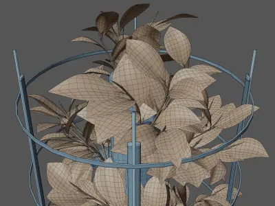 Aeroponics tower V01 Low-poly 3D model