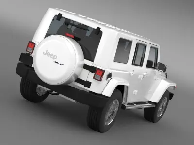 Jeep Wrangler Unlimited ENVI 3D model
