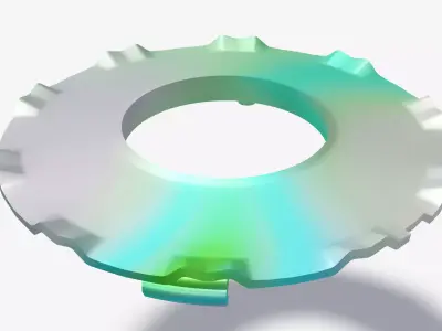 Hyundai sonata 2005 wheel hubcap printable 3D print model