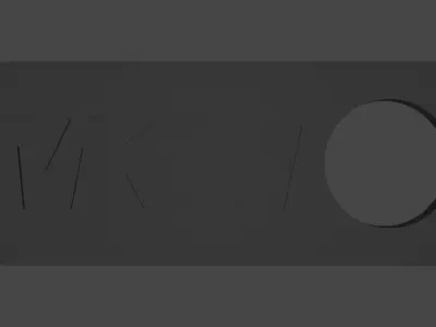 MKVI 3D Printable Keychain 3D print model