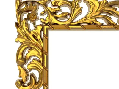 carved frame 3D model 51