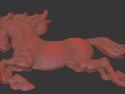 Horse Relief 3D model