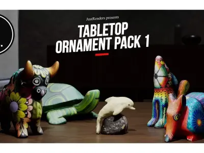 Ivory Dolphin Sculpture 3D model