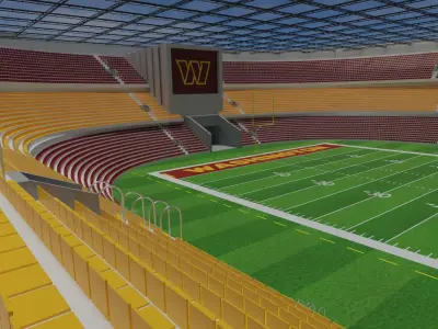 Washington Commanders - American Football Stadium Low-poly 3D model