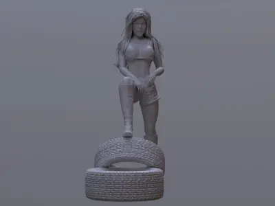 Lady car- Printable 3D print model