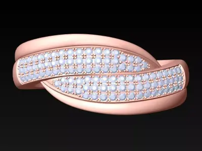 Diamond Ring - Womens Rings - N382232 3D print model