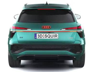 Audi Q3 S-Line 2026 with interior Low-poly 3D model