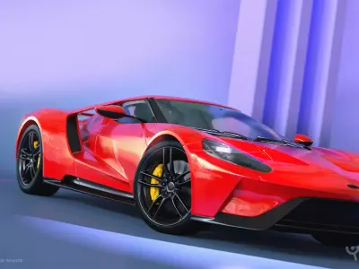 Racing car Low-poly 3D model Low-poly