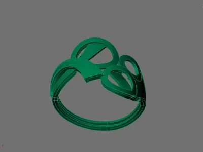 Women Ring Plain Ring Ready STL 3DM Models Womens Rings 3D print model 12