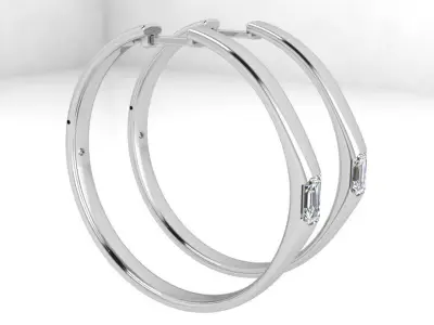Hoop Earring 3778 3D print model