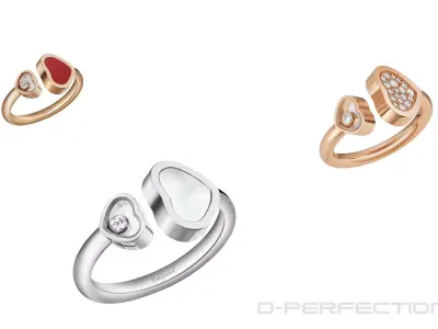 Chopard Happy Heart Diamond Ring 3D print model