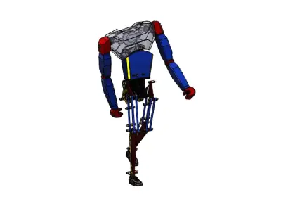 Humanoid Model - Walking Performance  3D print model