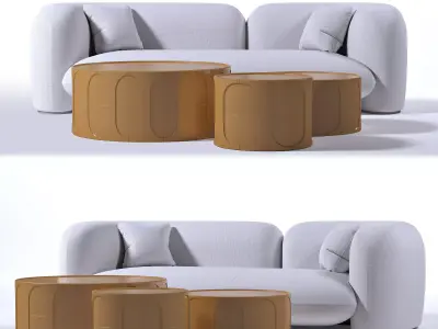 Freeform Sofa 3D model