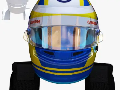 Ericsson helmet 2018 Low-poly 3D model