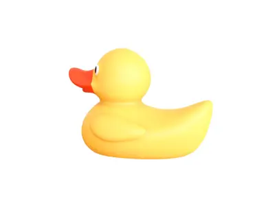 Rubber Duck 01 Low-poly 3D model
