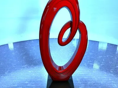 Abstract heart decoration 3D model
