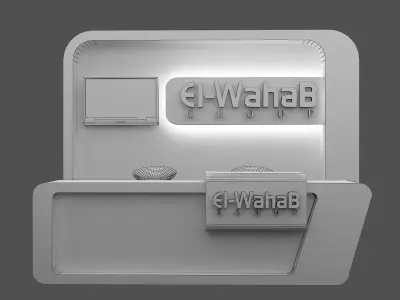 Booth Exhibition Stand a468a 3D model
