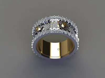 Mechanical Rotating Ring  3D print model