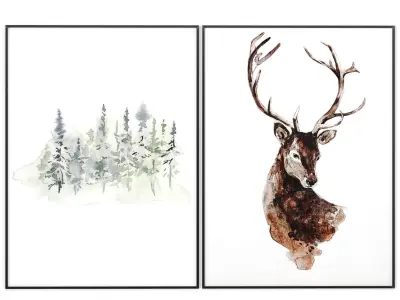 Art Frams 132- Christmas wall art 2 3D model