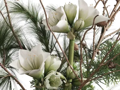 Flower In Vase 80 3D model