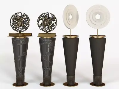Sculpture award vases 3D model