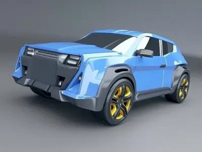 SUV concept vehicle 3D model