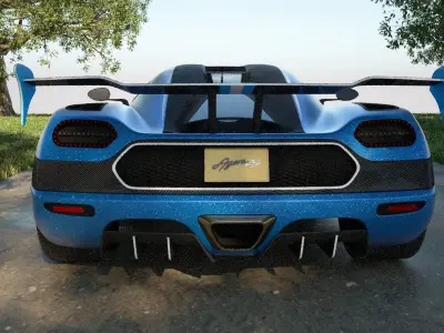 Koenigsegg Agera RS 3D model PBR