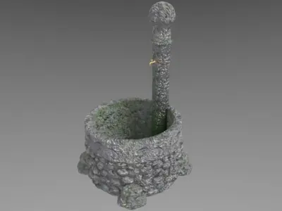 Stone Fountain 3D model